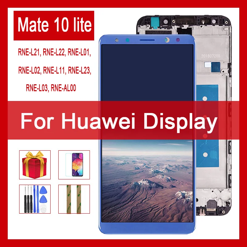 ЖК-дисплей 2017 ''с сенсорным экраном и дигитайзером в сборе для Huawei Mate 10 Lite 5 9 Nine