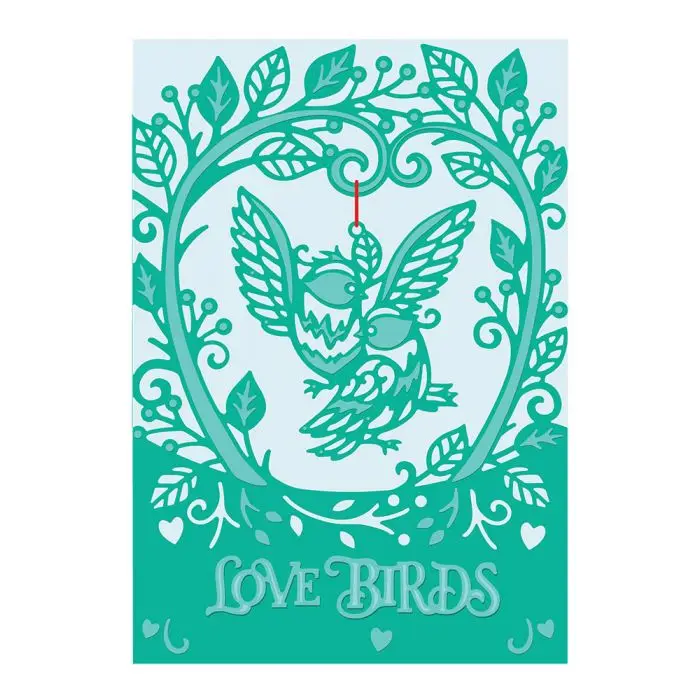 

Metal cutting dies love birds cut mold card Scrapbook paper craft knife mould blade punch stencils