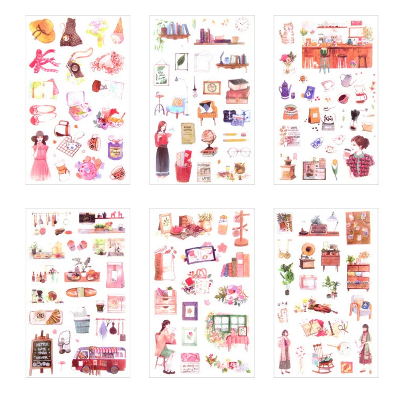 6 шт./упак. детский Скрапбукинг молочный фотоальбом планировщик декоративные