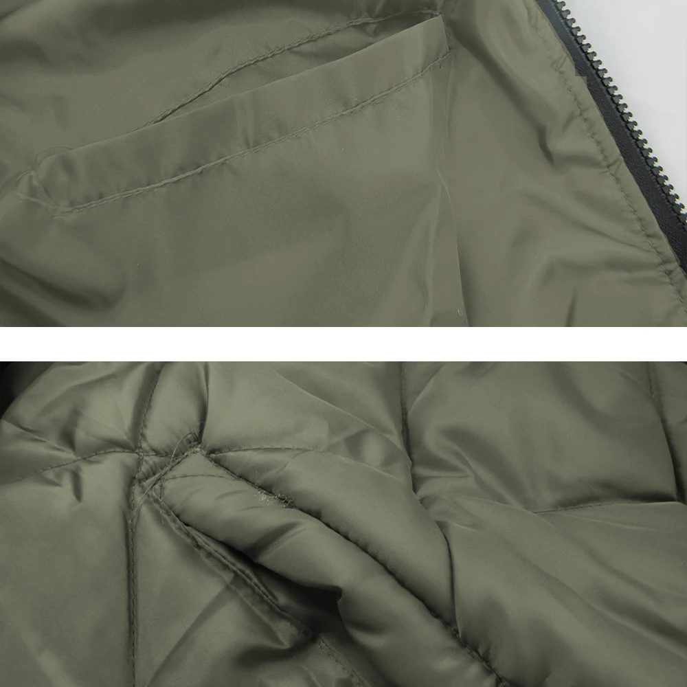 

Autumn Men Flight Bomber Jacket 2020 Casual Lightweight Quilt Zip Up Cotton Baseball Outwear Hiking Outdoor Fashion Cool Coat