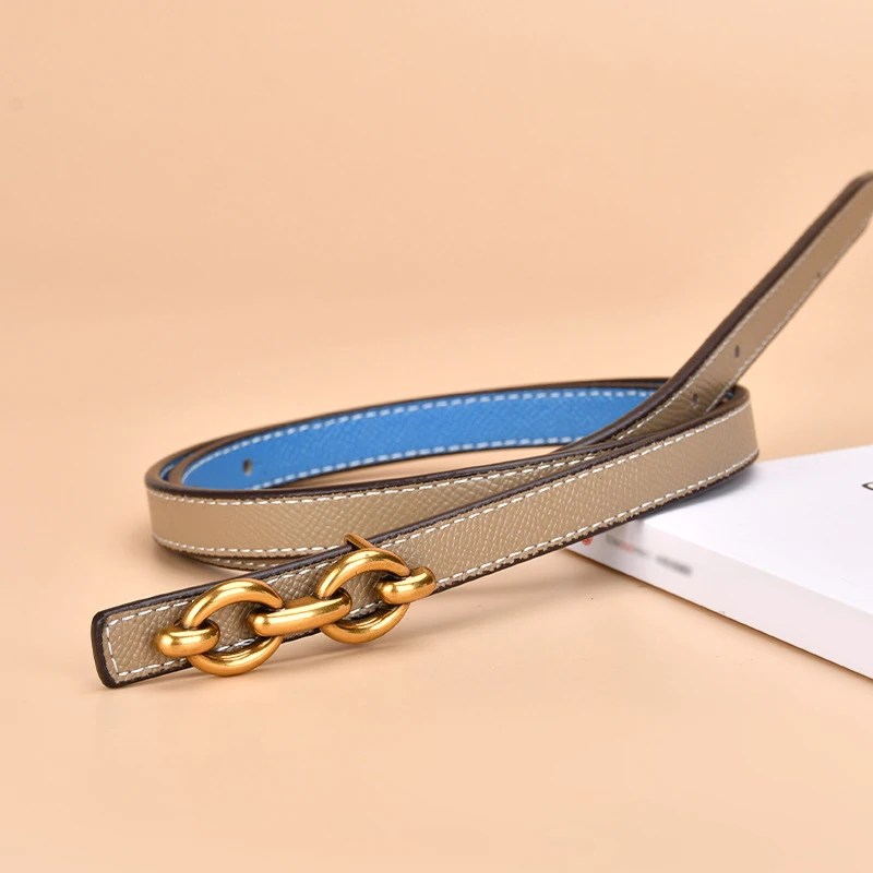 

Ремень тонкий женский, тонкий пояс разных цветов с квадратной пряжкой с язычком для головы, эластичный пояс для джинсов