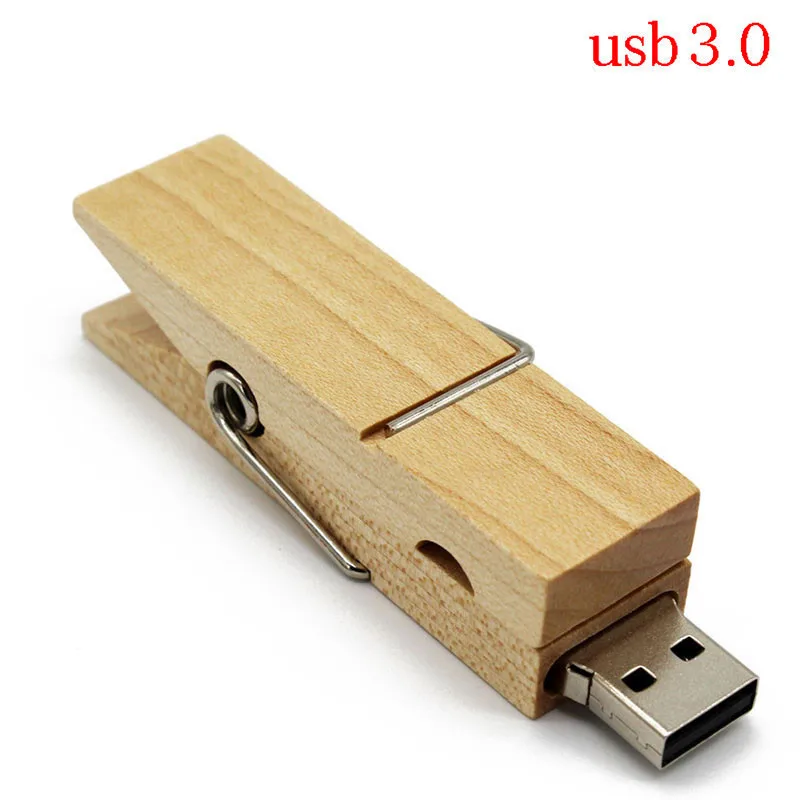 TEXT ME usb 3 0 кленовый деревянный зажим флеш накопитель 4 ГБ 8 16 32 Деревянный 0|USB