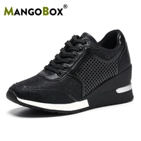 new women 6 5cm height increasing walking sport shoes size 35 41 outdoor jogging athletic sneakers breathable ladies trainers