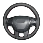 DIY ручная швейная чехол рулевого колеса автомобиля Обёрточная бумага кожа замши серого, бежевого и коричневого цвета для Ford Ranger 2015 2016 2017 2018 2019 2020 2021