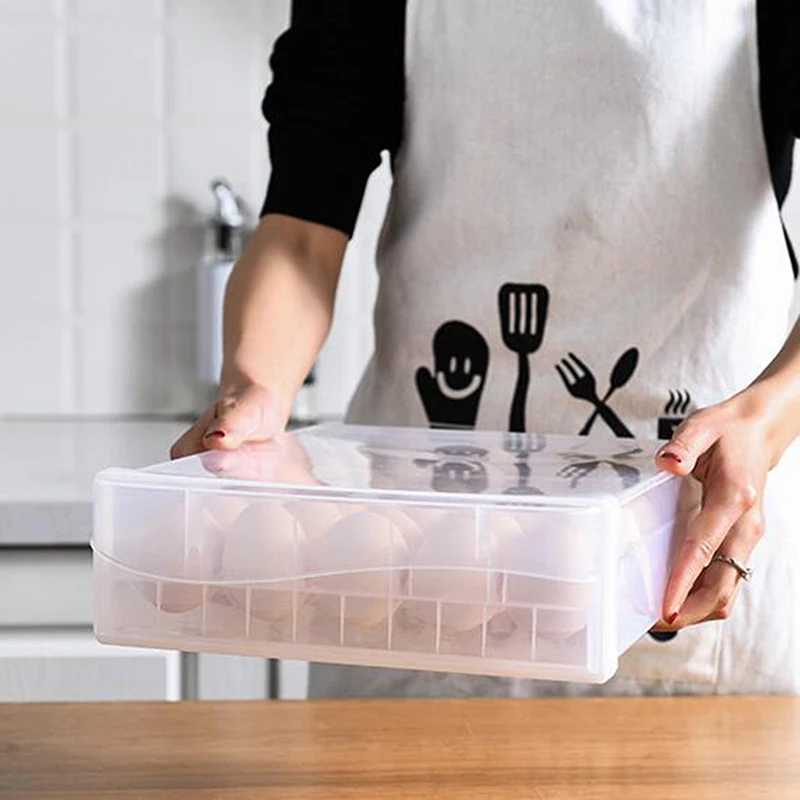 Удобный контейнер для хранения яиц кухонного холодильника с защитой от