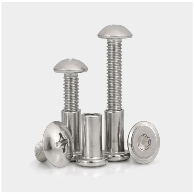 Big flat head splint to lock butt screws and rivets furniture children's bed connection M6M8 stainless steel | Обустройство дома