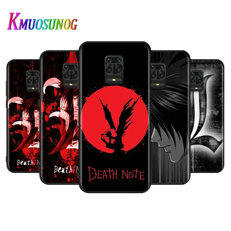 

Cute Death Note For Xiaomi Redmi Note 9 9S Max 8T 8 7 6 5 Pro 5A 4X 4 Silicone Soft Phone Case Bright Black Cover