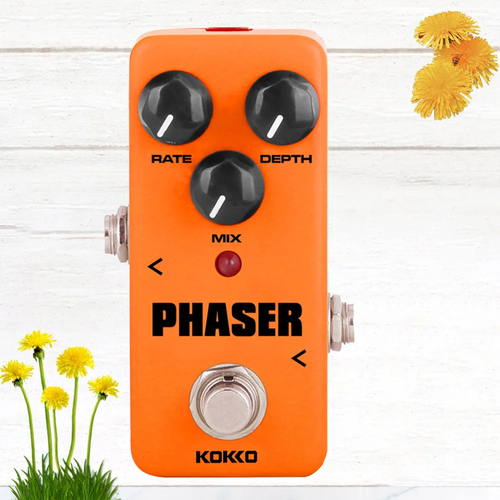

Guitar Effect Pedal Mini Analog Phaser Guitar Pedal Rate Mix Depth Control Electric Guitarra Phase Effects True Bypass Guitar