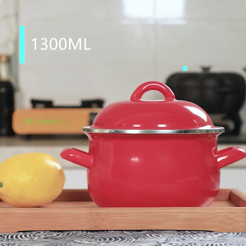 В наличии кухонные кастрюли и сковороды посуда фарфоровый горшок с эмалью для