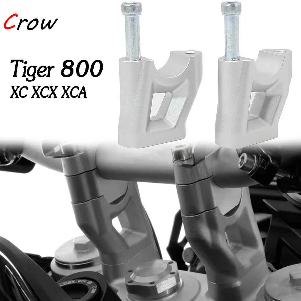 

Silver Tiger 800 XC/XCX/XCA NEW Motorcycle Handlebar Riser Move back Clamp Mount For Triumph Tiger 800