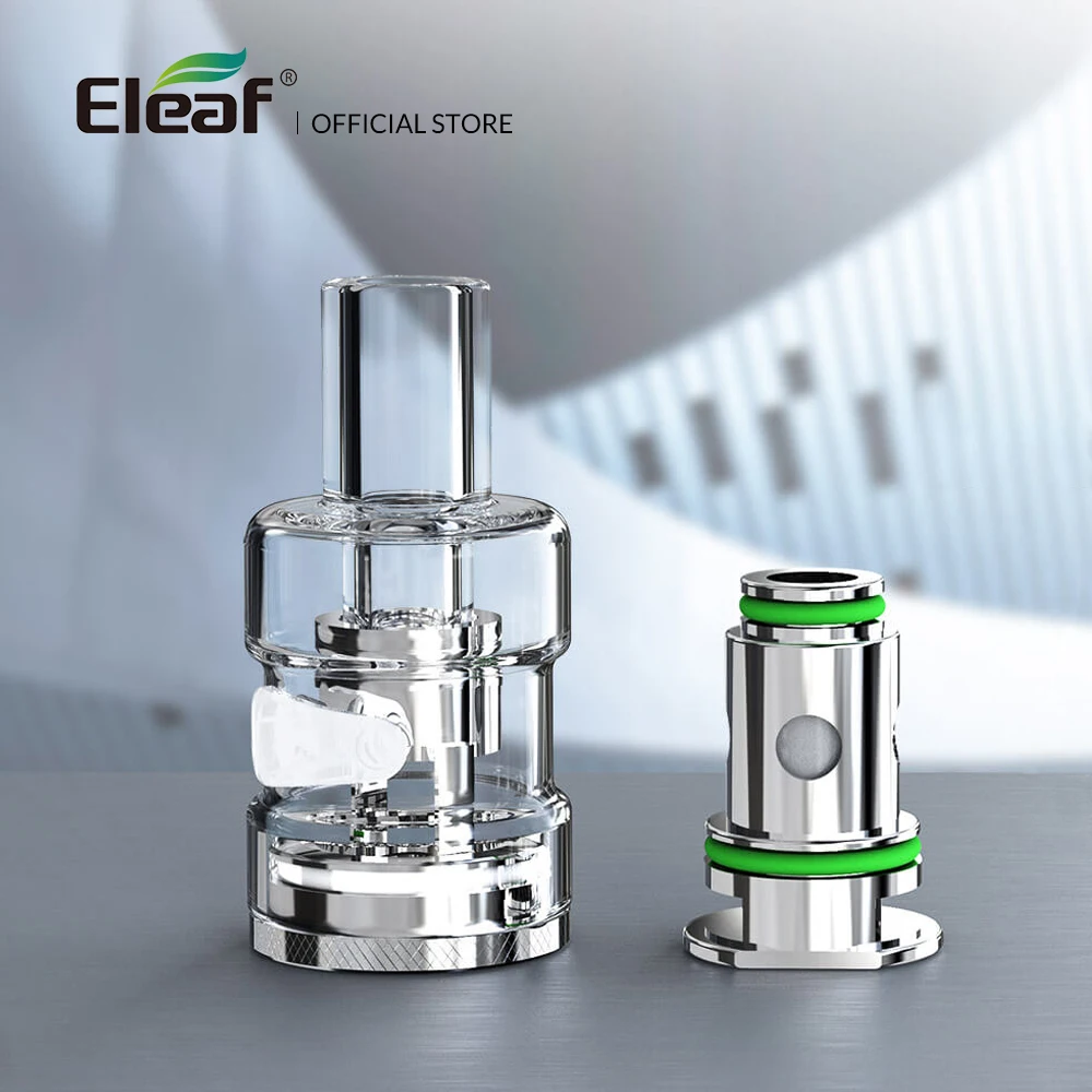 

Original Eleaf Glass Pen Replacement Pod Cartridge 1.8ml 1pc/pack For Glass Pen Pod System Kit GTL Coil E-Cigarette