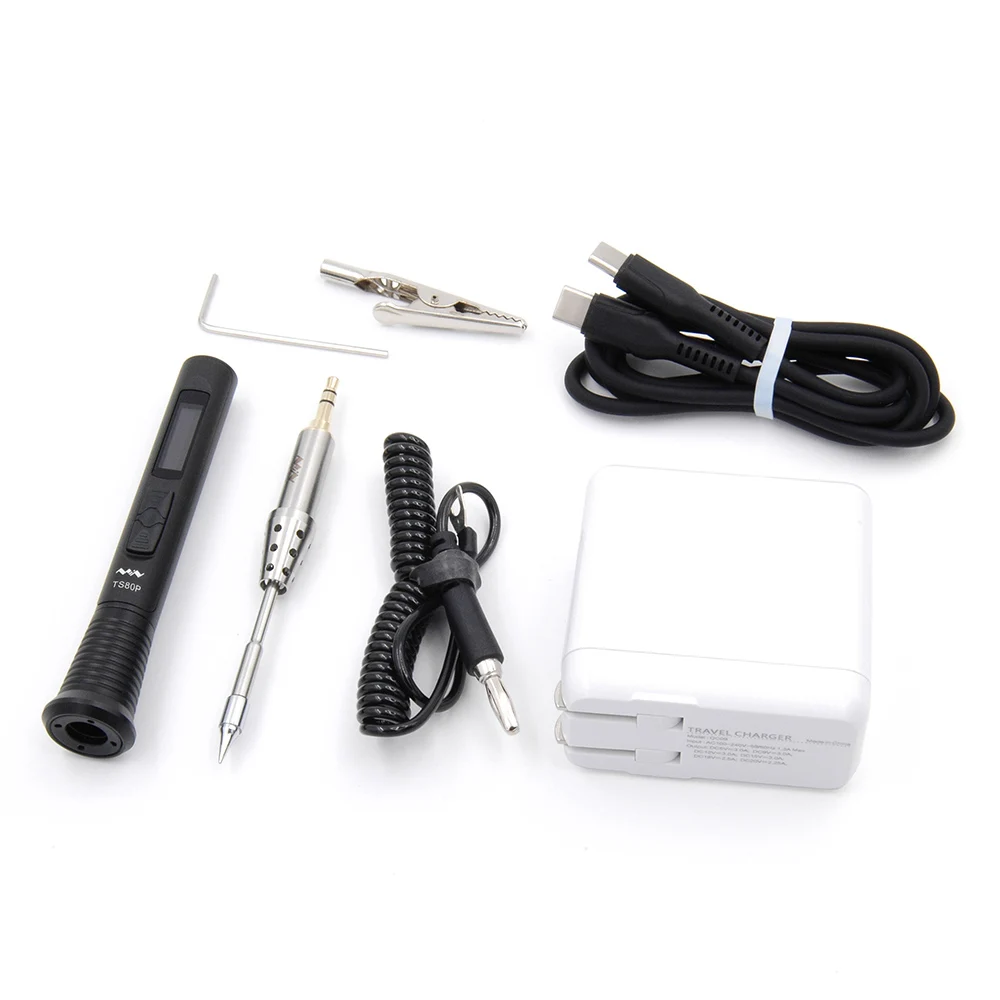 

Minidso TS80P Electric Soldering Iron Set PD2.0 QC3.0 Power Supply Mini Intelligent Soldering Iron Station Welding Tools