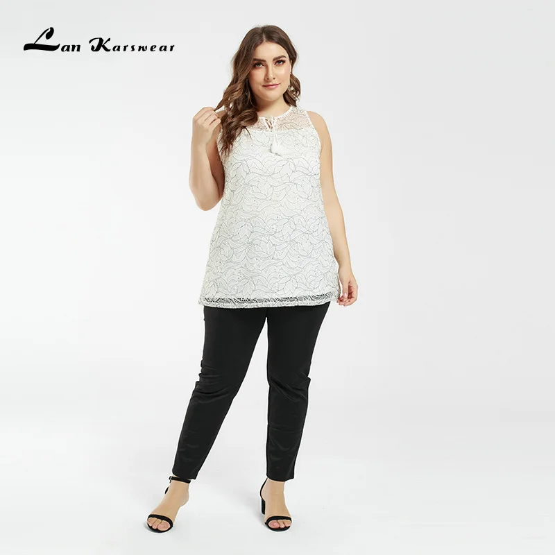 Женская футболка с кружевными вставками Свободный Повседневный однотонный