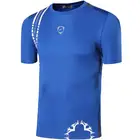 Мужская Спортивная Футболка jeansian, футболка, топы для тренажерного зала, фитнеса, бега, тренировок, футбола, с коротким рукавом, сухая посадка LSL1052 Blue2