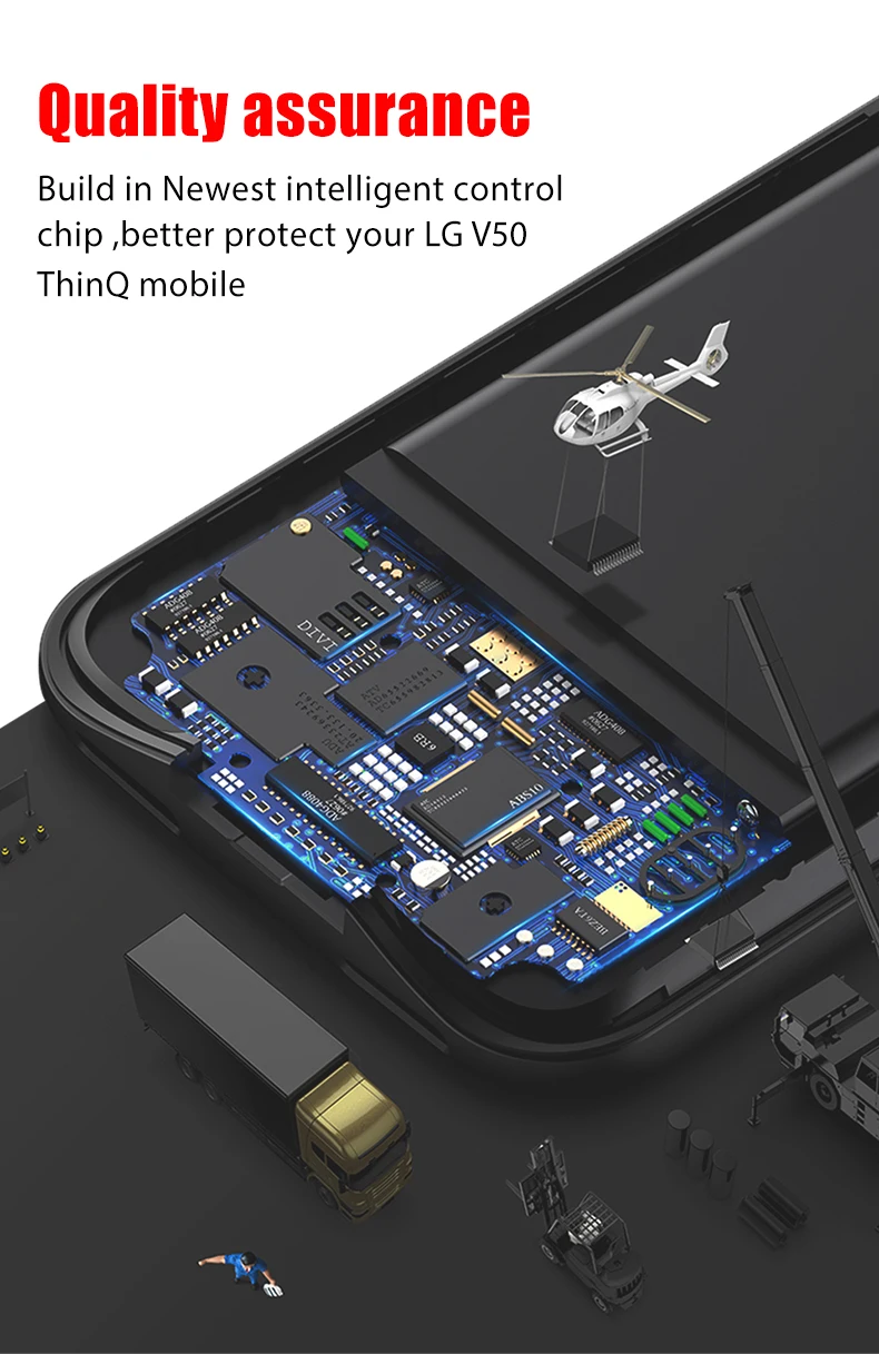 Аккумулятор NEWDERY чехол для LG V 50 чехол-аккумулятор 4700 мАч Тонкий чехол для LG V50