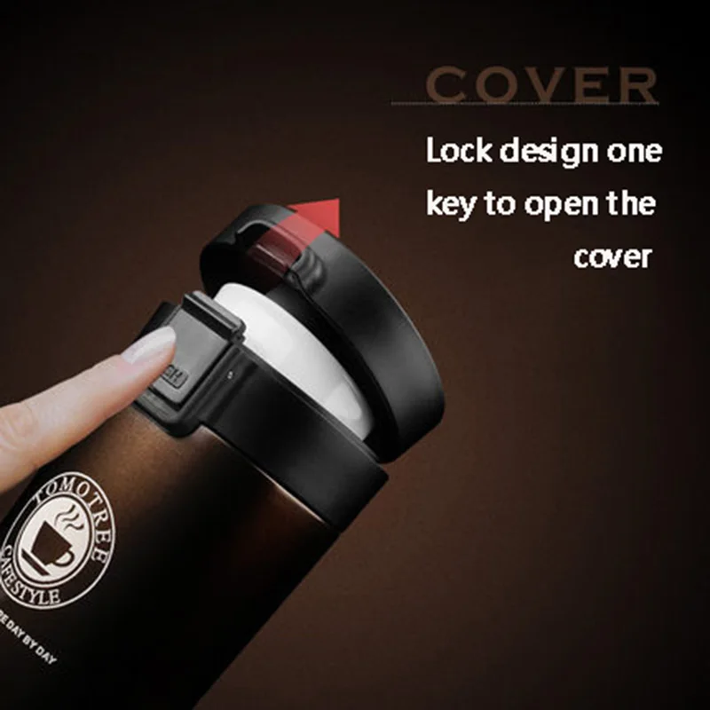 Нержавеющая сталь двойной вакуум сохранение тепла Bottle380ml кофе чашки творческий