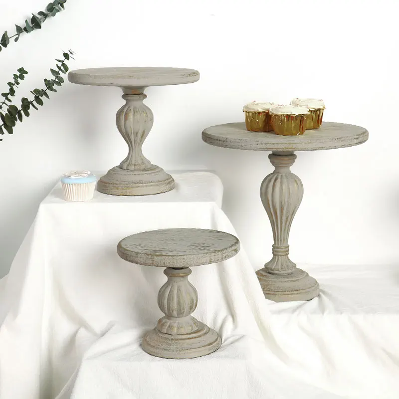 Деревянная тарелка для торта в европейском стиле из кованого железа свадебного