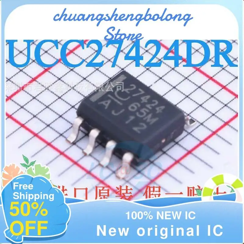 

10-200PCS UCC27424DR UCC27424 27424 SOP8 New original IC