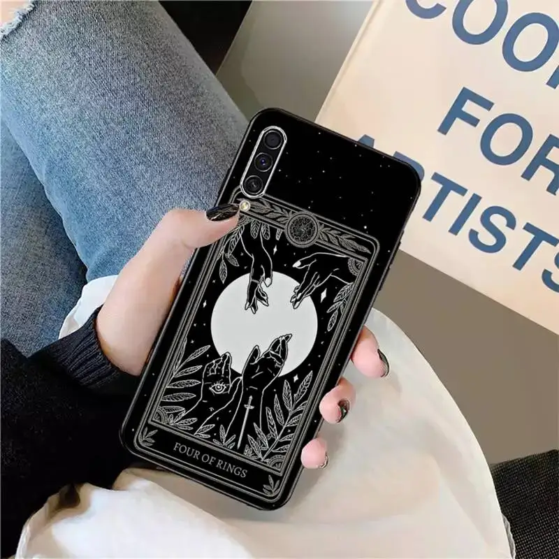 

Witches moon Tarot Mystery totem Phone Case For Samsung galaxy S 9 10 20 A 10 21 30 31 40 50 51 71 s note 20 j 4 2018 plus