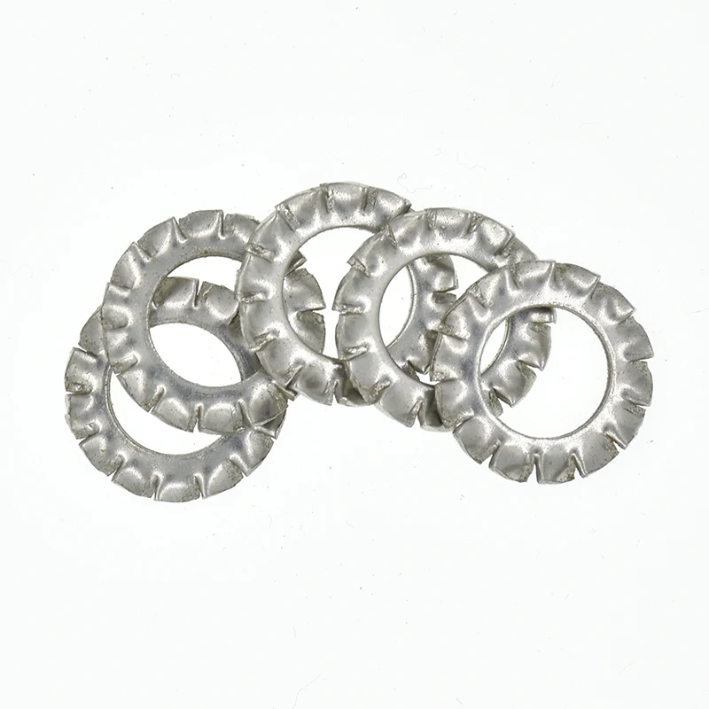 

DIN6798A M2.5 M3 M4 M5 M6 M8 M10 M12 M14 M16 M18 M20 304 Stainless Steel Washers External Toothed Gasket Serrated Lock Washer