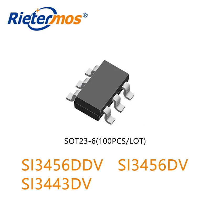 

100PCS SI3456DDV SI3456DV SI3443DV SI3456 SOT23-6 TSOP-6 NMOS 30V