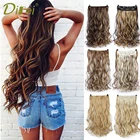 DIFEI 24 дюйма натуральные Синтетические длинные волнистые волосы для наращивания на 5 заколках высокотемпературные волосы для наращивания из искусственного волокна для женщин