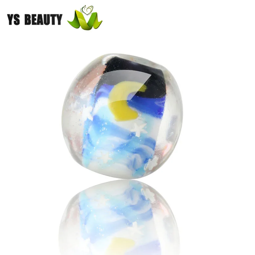 Бусины стеклянные японская заколка с бусинами ручная роспись | Украшения и