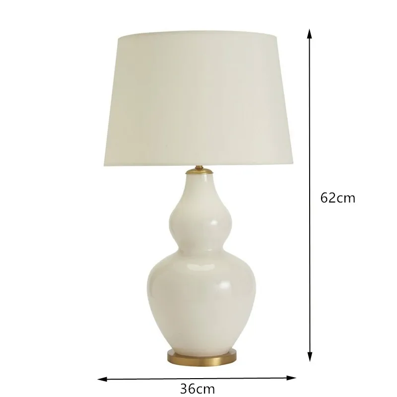 Настольная лампа в скандинавском стиле белая ретро для гостиной спальни | Лампы и