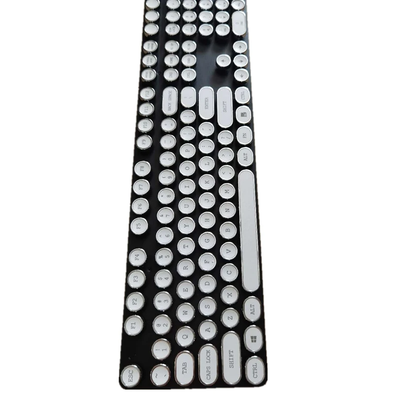 

DIY 87/104 Keycap Steam Punk Typewriter Top Print Keyboard Switch For Cherry MX Mechanical Keyboard Key Cap for Computer Gamer