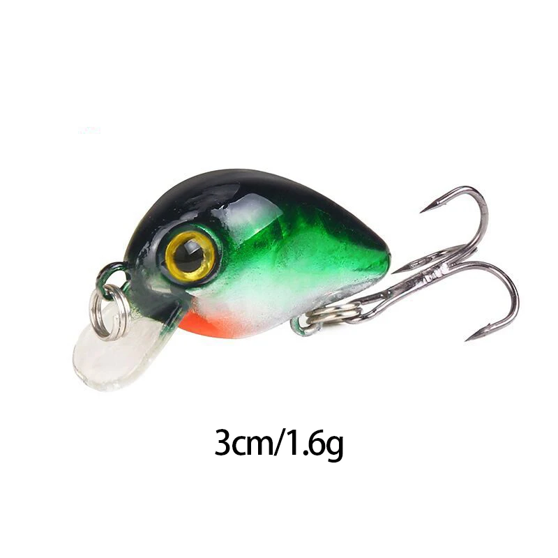 1 шт. Crankbait рыболовные приманки плавающий поворотный Кривошип Topwater Мини Minnow 3 см 6 г