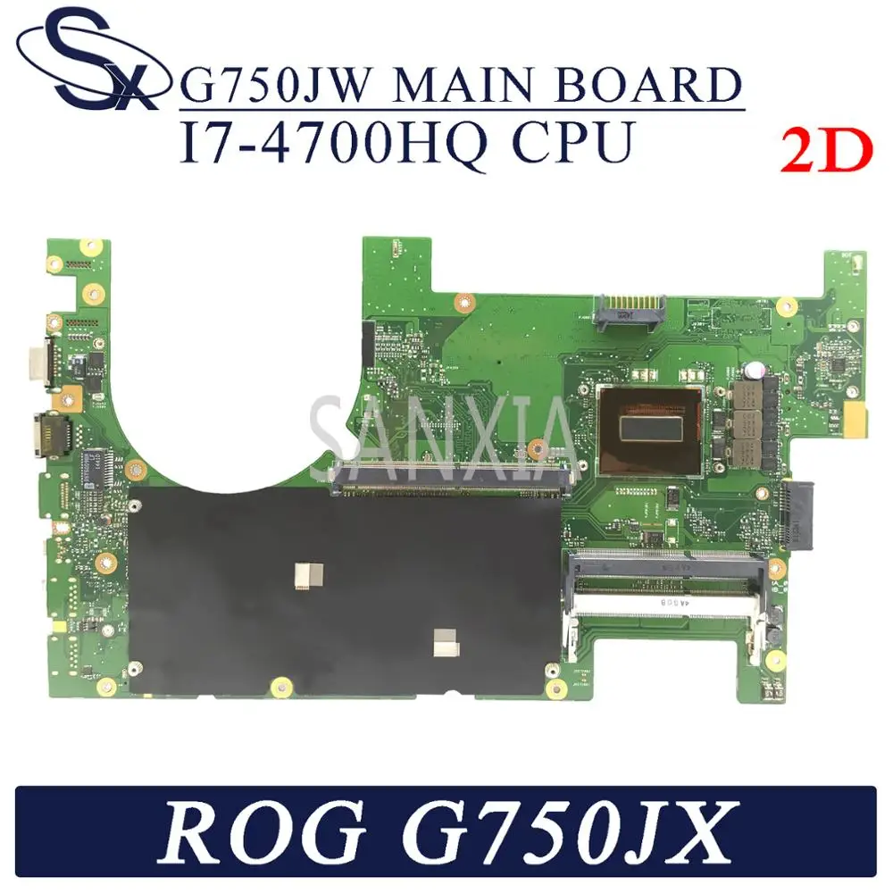 KEFU G750JW материнская плата для ноутбука ASUS ROG G750JX G750J оригинальная DDR3L 2D I7