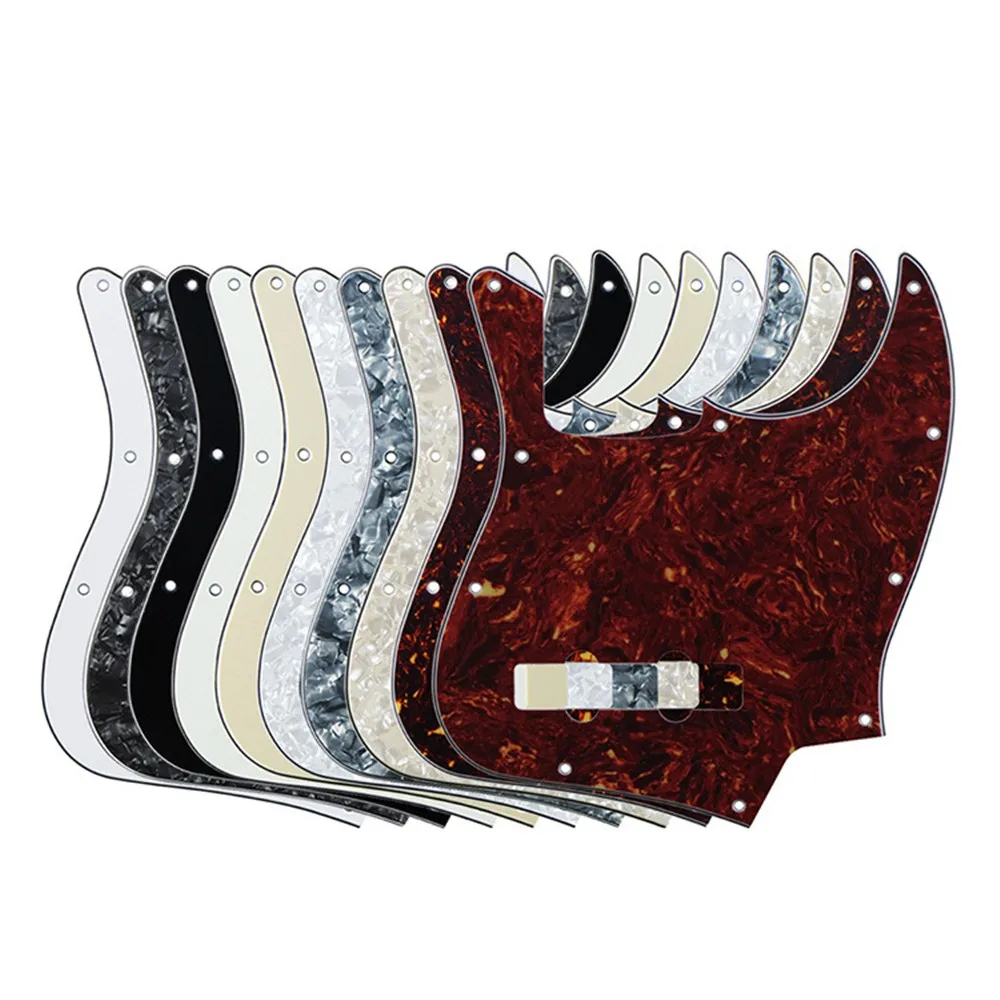 

3 Ply Electric Bass Pickguard Scratch Plate For Jazz Bass Panel Guard 10 Holes Bass Pickguard Fits For Jazz J Bass