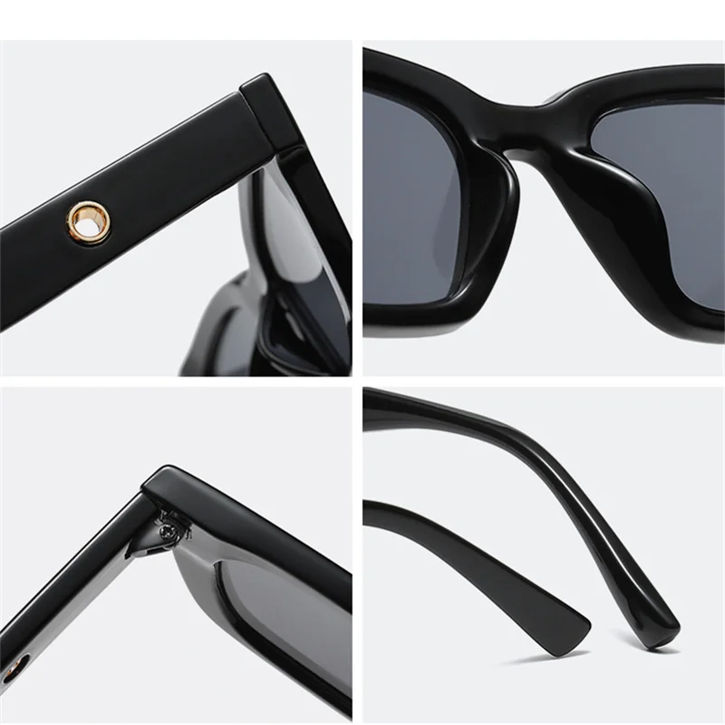 

2021 Rectangle Sunglasses Women Men Brand Designer Vintage Square Sun Glasses Female Points Eyewear Driver Goggles UV400