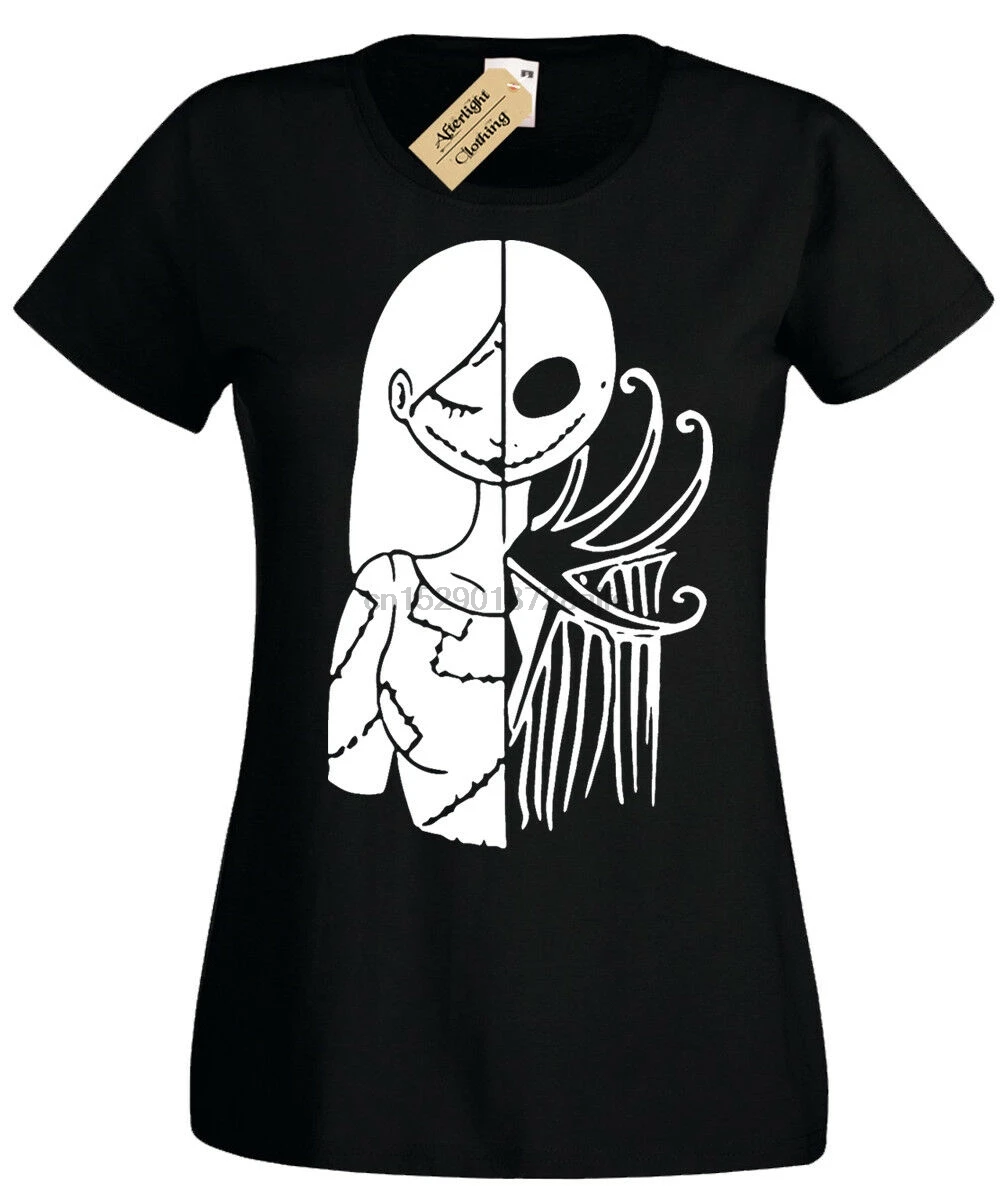 

Half Jack semi-default T-Shirt Christmas Womens Nightmare Womens Top Gift