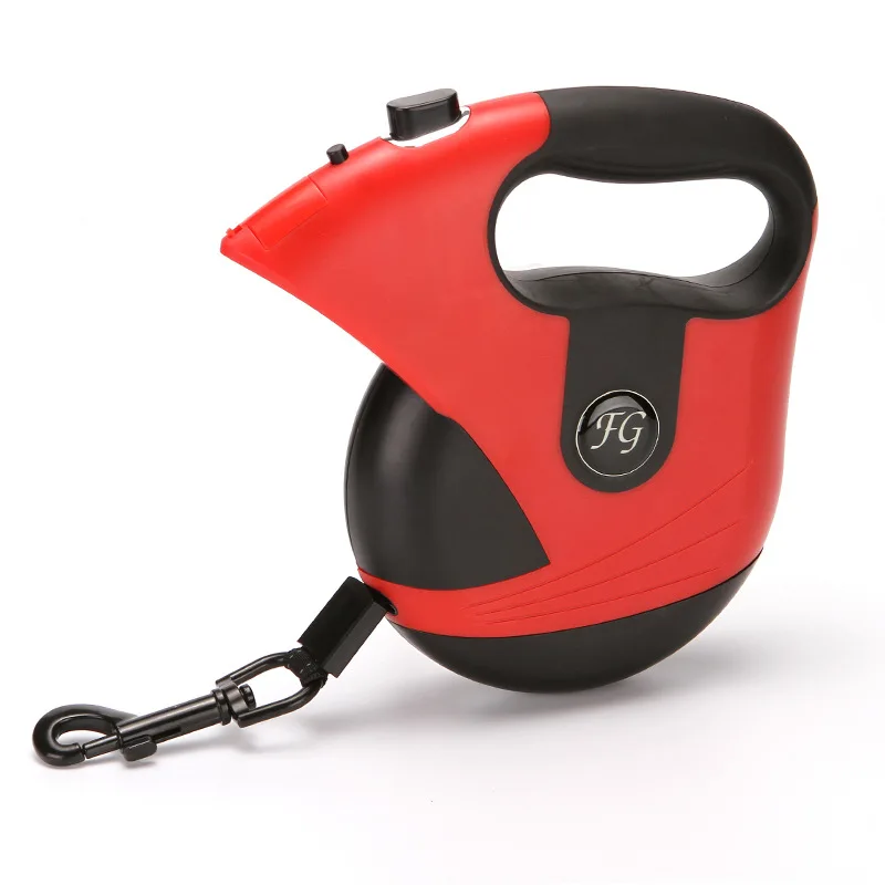 

5M Retractable Dog Leashes with Light Flexible Dogs Cat Reflective Traction Rope Belt Leads for Large Dogs Nylon Puppy Chain