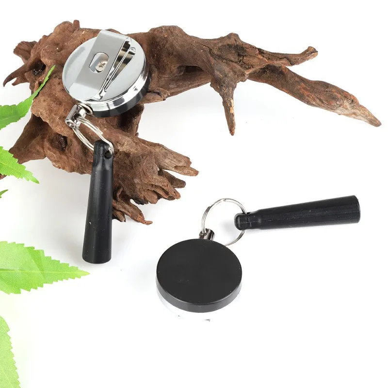 

Pen Pencil Holder Retractable Stainless Steel Silicone ABS Anti Lost Rope Key Ring Chain Belt Clip
