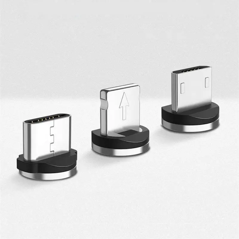 Portable USB Port Magnetic Head Plug Adapter Charger For IPhone IOS Android Type C Cable Mobile Phone Accessories | Мобильные