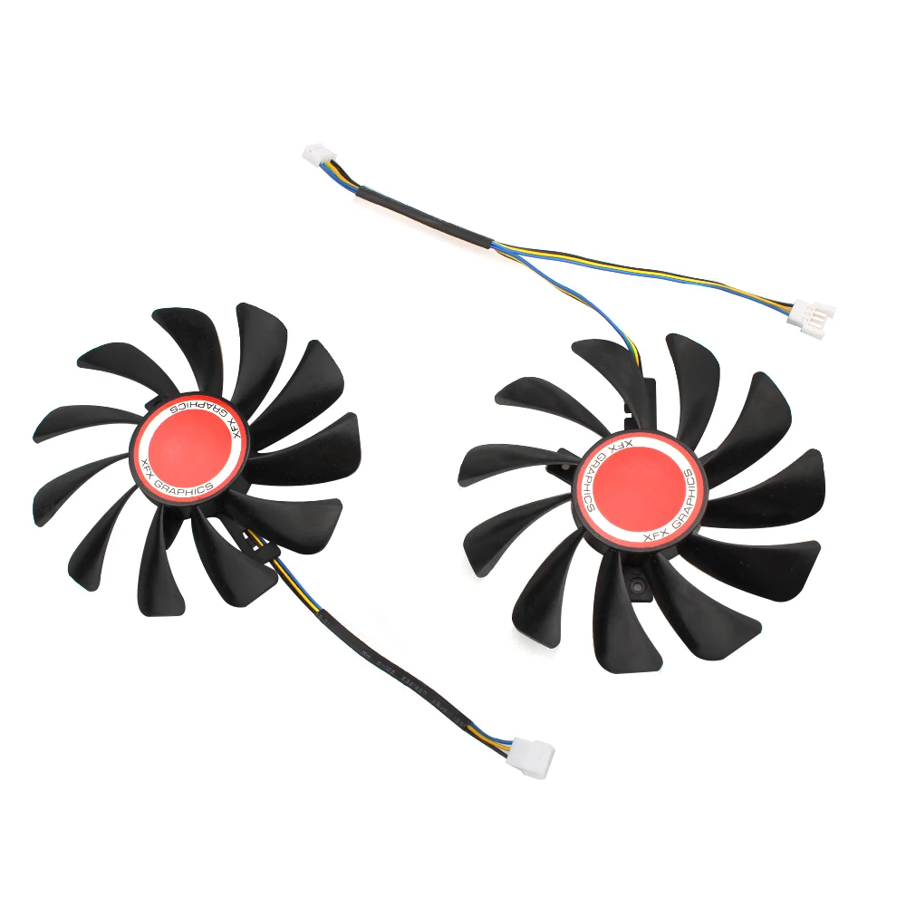 Вентилятор охлаждения для графики XFX AMD Radeon RX 580 584 588 RX580 RX584 RX588 2 шт. 12 В постоянного