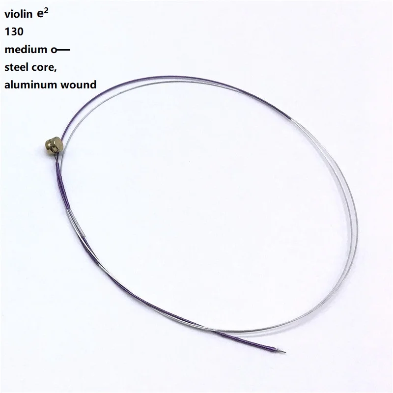 

Violin String E2 string 130 medium steel core, aluminum wound 1 piece handmade E string