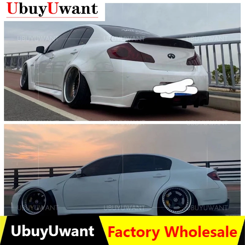 

For Infiniti G37 4 Door/2 DOORS Sedan 2009 - 2013 Car Rear Spoiler Wing Carbon Fiber Rear Trunk Boot Lip Spoiler Wing