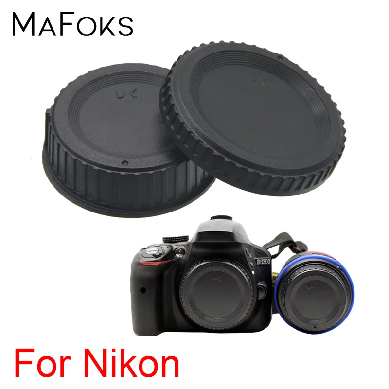 2 в 1 Задняя крышка объектива+ Крышка корпуса камеры для Nikon F Moun D3100 D3300 D3400 D5500 D5300 D7200 D7100 D750 D500 D40 DSLR камера s