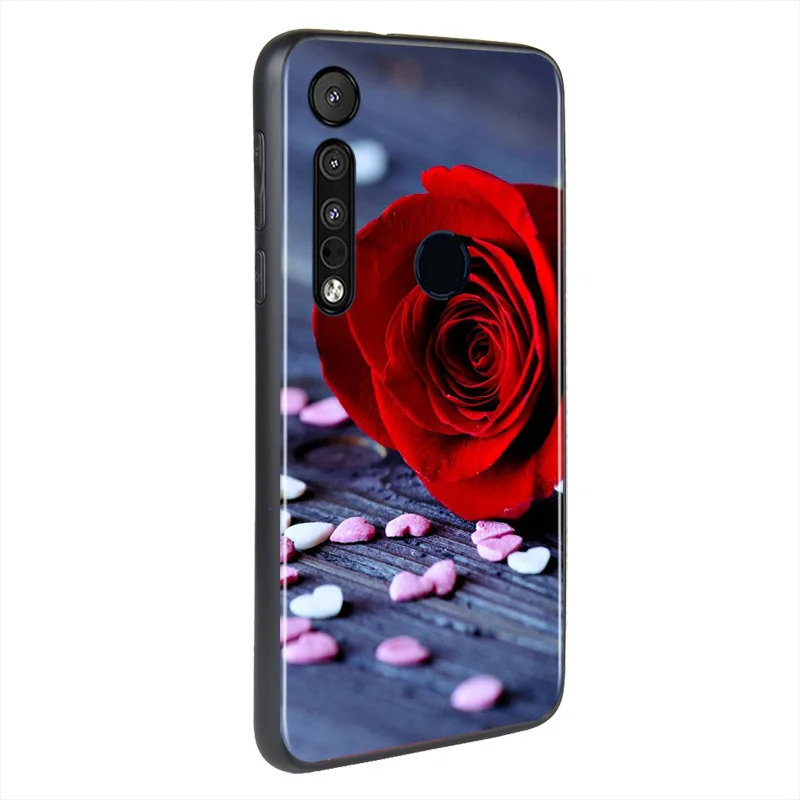 

Beautiful Red Rose Love For Motorola Edge G Stylus 5G G8 G9 Play Power Lite One Huper Marco Fusion Plus Phone Case