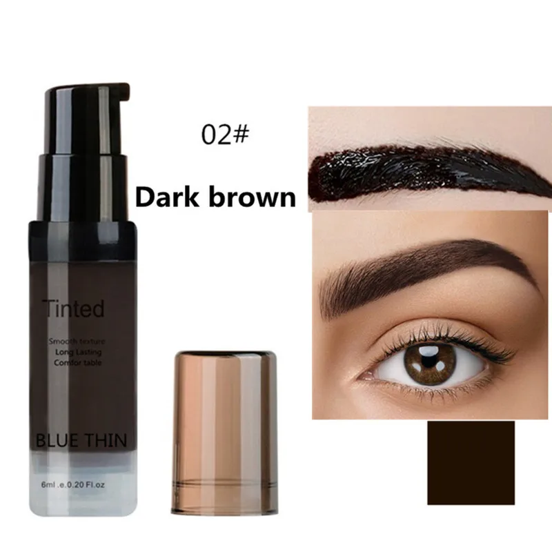 

3 Colors Natural Liquid Eyebrow Dyeing Cream Waterproof Durable Brown Tint Eyebrow Enhancers Mascara Eyebrows Paint Makeup