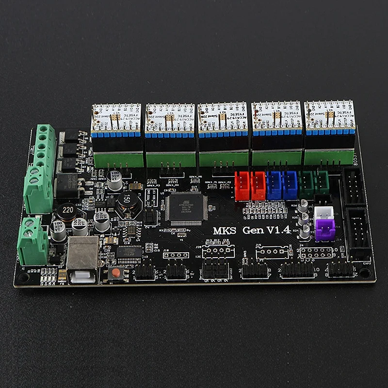 Материнская плата 3D принтера MKS GEN V1.4 + TMC2209 бесшумный привод совместим с Ramps1.4