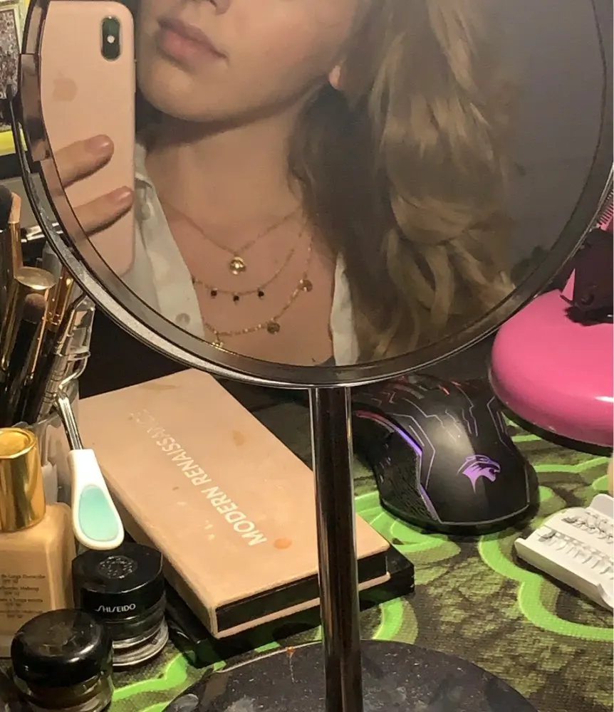 Золотой цвет богемы покрытие круглый диск Кулон Шарм многослойное ожерелье для