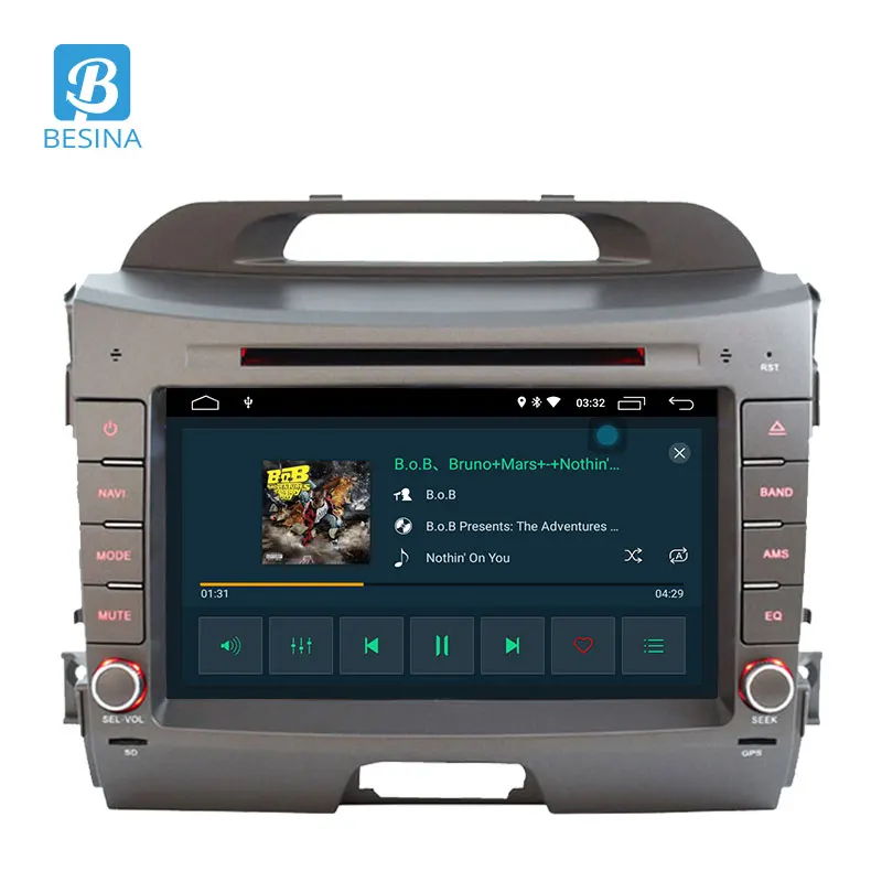 Автомобильный DVD плеер Besina Android 10 для KIA Sportage 2010 2018 мультимедиа GPS навигация стерео