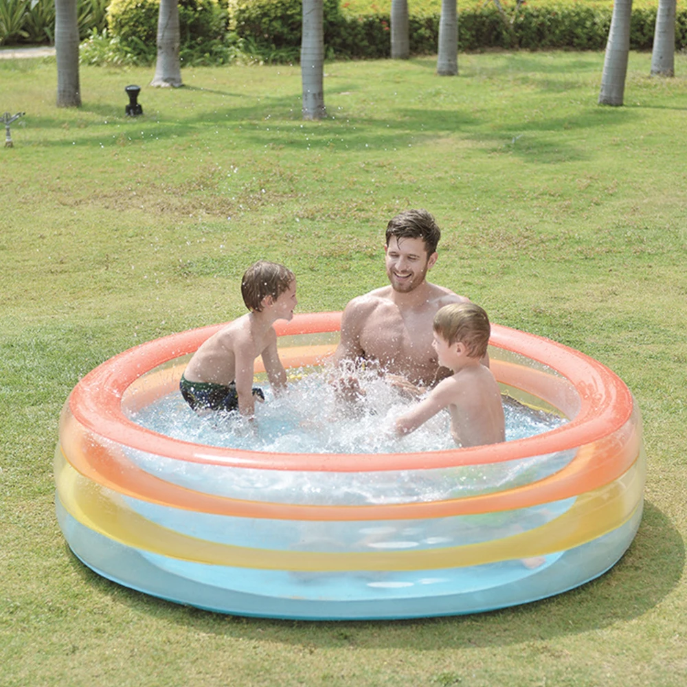

Summer Inflatable Swimming Pool Kids Toy Paddling Play Children Round Basin Bathtub Portable Kids Outdoors Sport Play Toys Thick