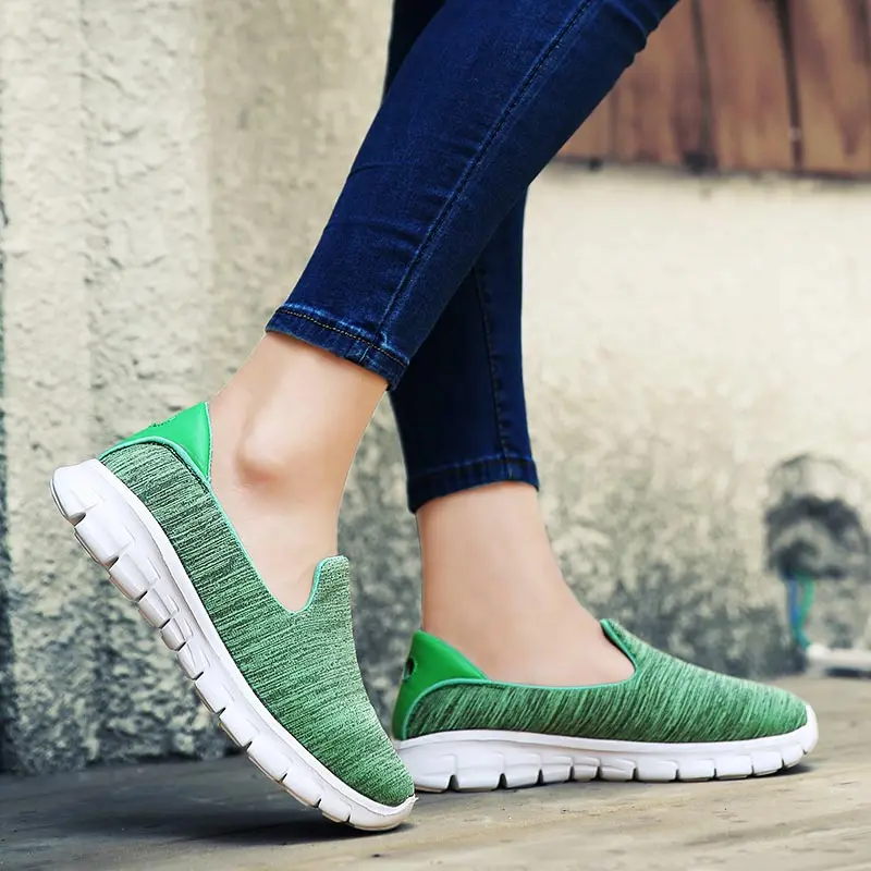 

Large Size Summer Breathable Women's Sports Shoes Ladies Sneakers Women Sport Shoes Running Female Green Tennis Walking
