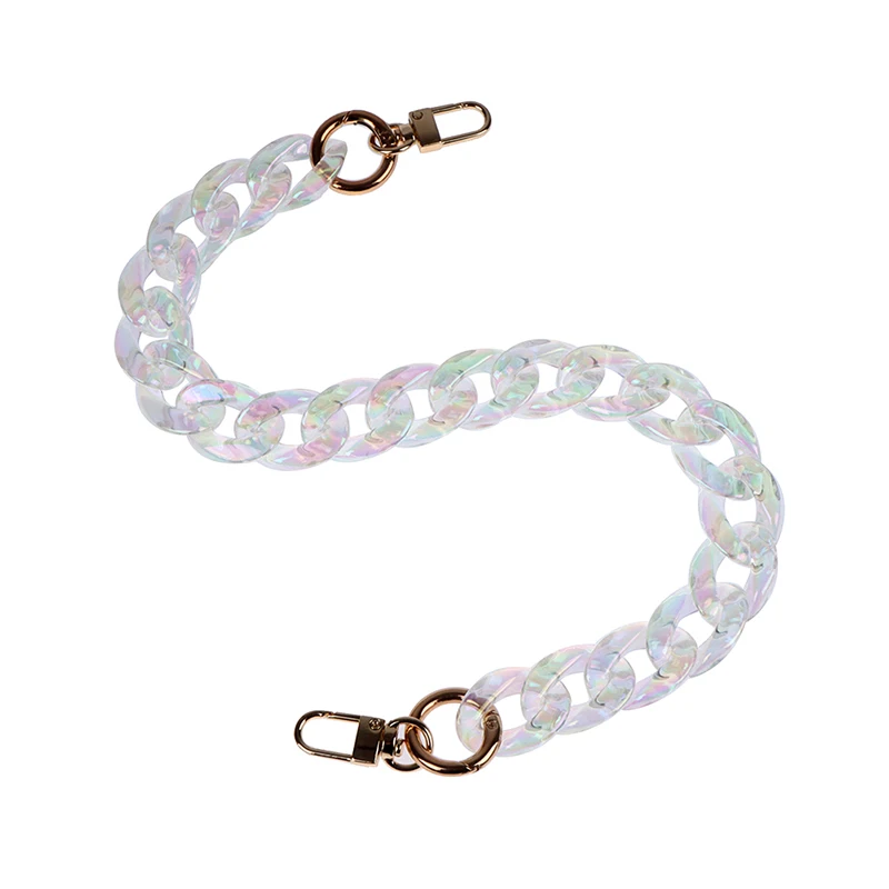 

Detachable Shoulder Bag Strap Fashion Acrylic Handbag Bag Chain Transparent Handbag Clutch Chain With Buckle For Bag Accessories