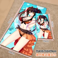 anime date a live tokisaki kurumi summer shower beach soft towel plush toys blanket birthday christmas gift 8038
